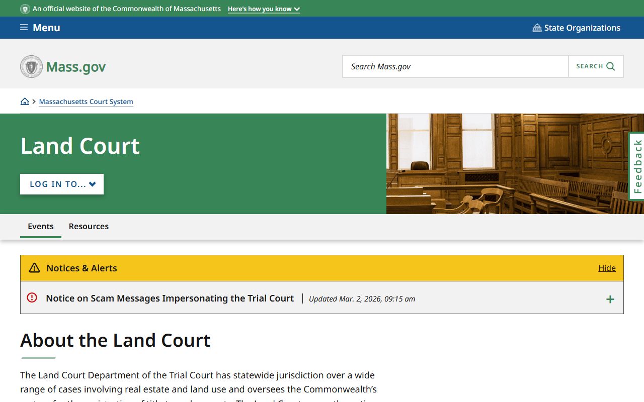 boston civil court records land court