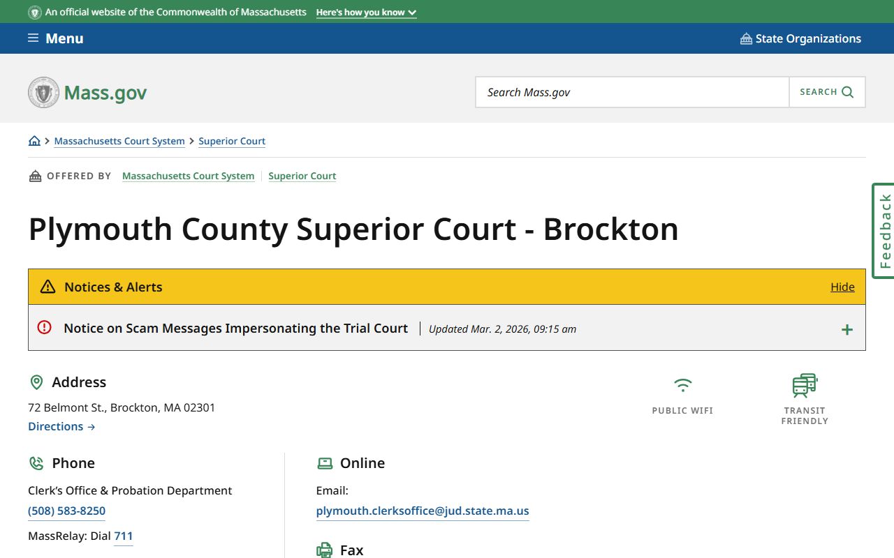 Brockton civil court records Plymouth County Superior Court Brockton