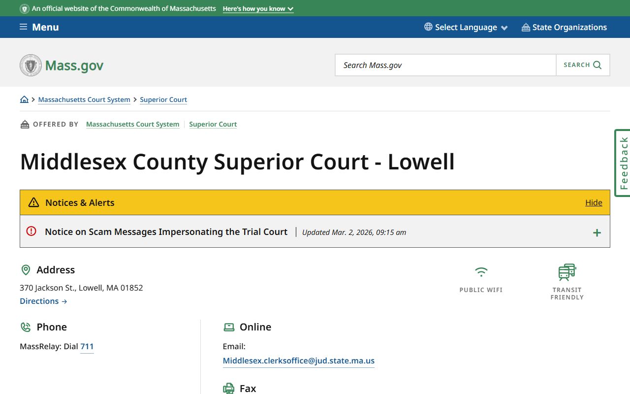 Lowell civil court records Middlesex Superior Court Lowell session
