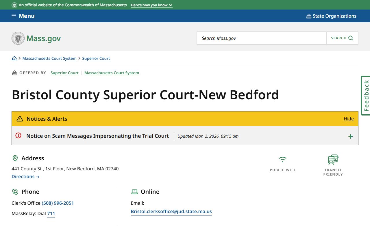 New Bedford civil court records Bristol County Superior Court New Bedford