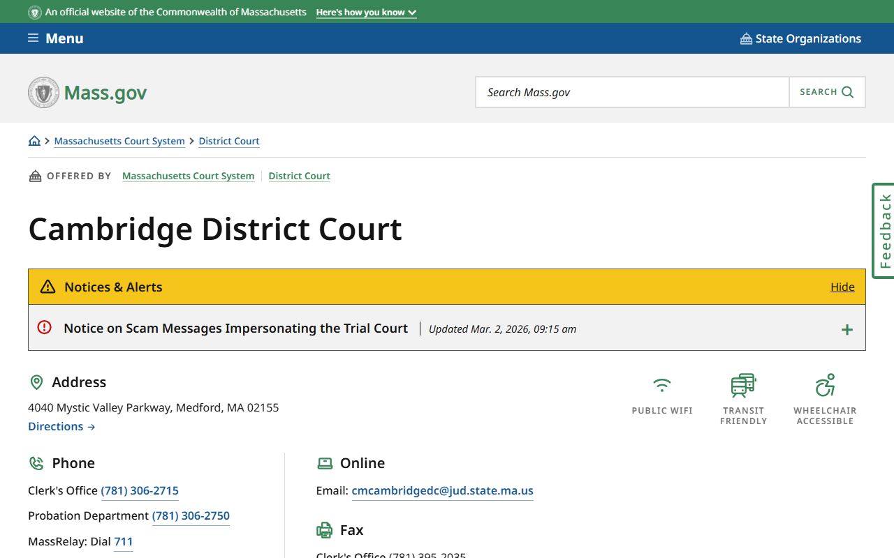 middlesex county cambridge district court civil court records